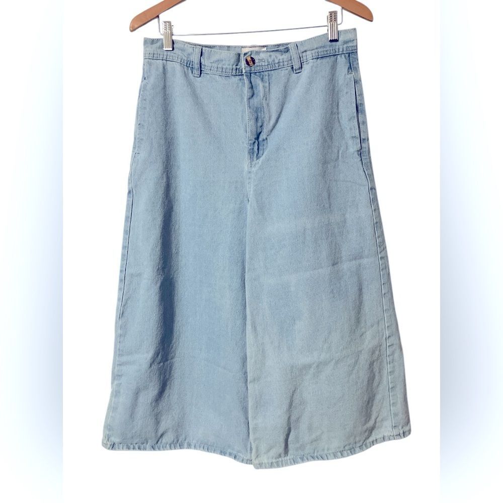 Ardene ACW Wide Leg Crop Jeans Size 11 Spring Picnic Cute Gauchos